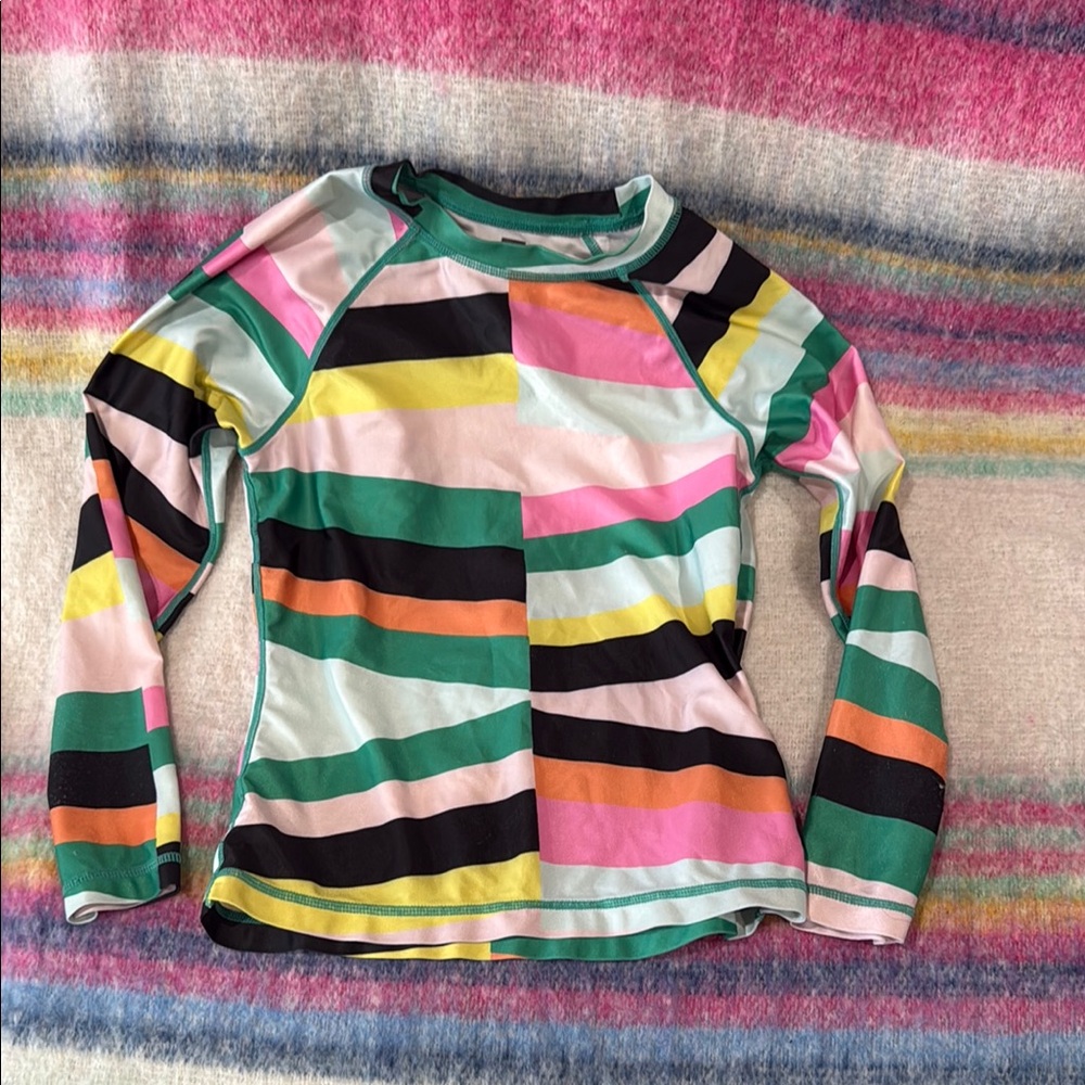 Colorful Kids Swim Rash Guard